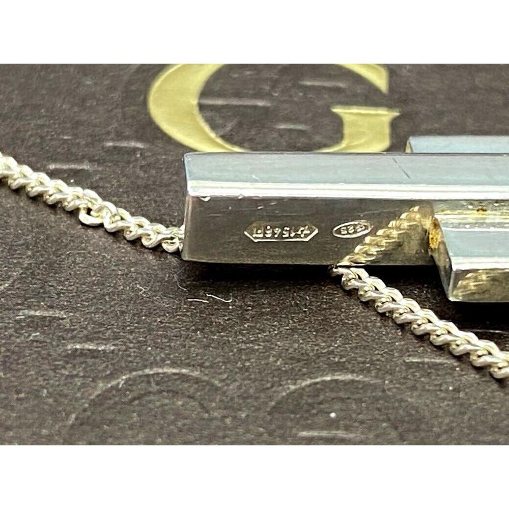 Gucci Cross Pendant Necklace Ladies #77140G13B - Picture 5 of 6